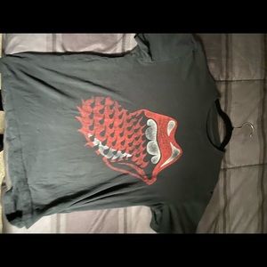 rolling stones black tee shirt